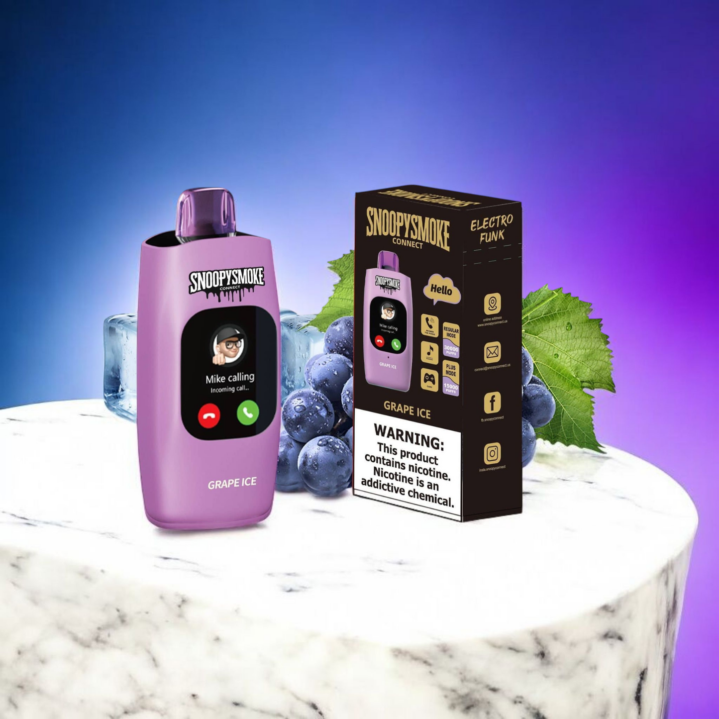 Snoopy Smoke 30,000 hits Vape Celular