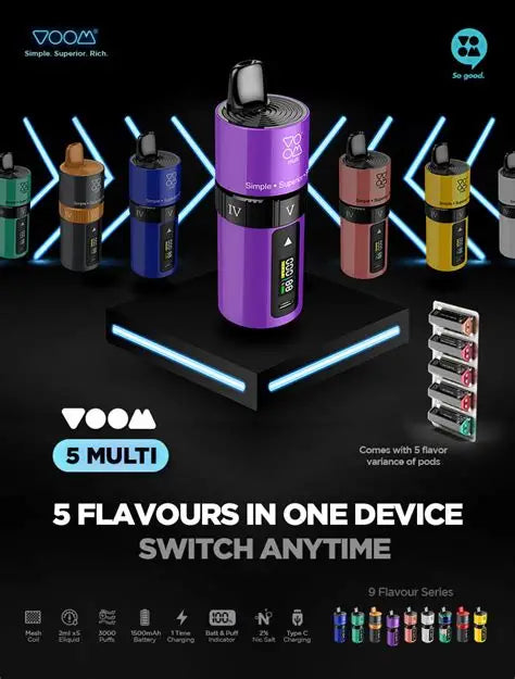 VOOM Multi Pod 3000 Hits – 5 sabores en 1